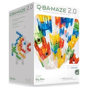 MindWare Q BA MAZE 2.0 MARBLE MAZE BIG BOX Rails Builder Cubes/Marbles STEM NEW!